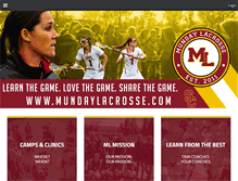 Tablet Screenshot of mundaylacrosse.com